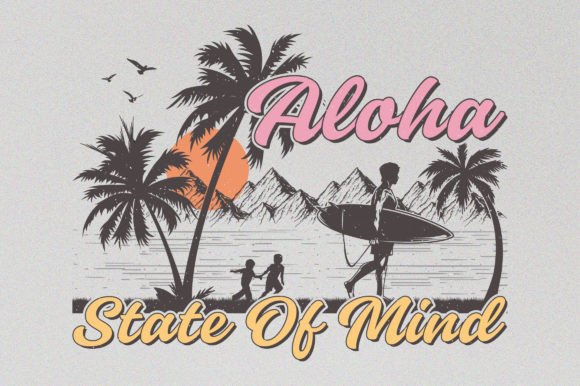 Aloha Beach Summer Sublimation T-Shirt Graphics