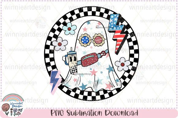 Retro 4th of July Checkered Graphics for T-Shirt Designs