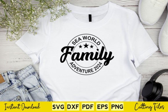 Sea World Family Adventure 2024 Family Graphics & T-Shirt Designs